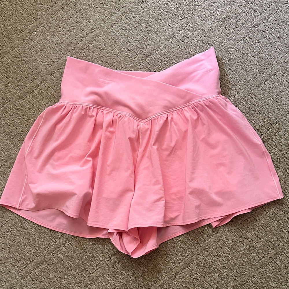 aerie Pink Skort Shorts